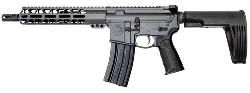 Battle Arms Development Forged WORKHORSE DEFENSE AR Pistol - Combat Grey | 5.56NATO | 10.5" Barrel | 9.5" M-LOK Free-Float Rail | Ambi Charging Handle | Nickel Teflon Trigger | Gear Head Works Tailhook MOD 2 Pistol Brace