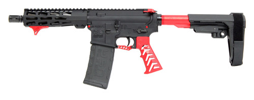 CBC PS2 ALIEN Forged Aluminum AR Pistol - Red | .223 Wylde | 7.5" barrel | UPGRADED 7" M-LOK Rail | SBA3 Brace