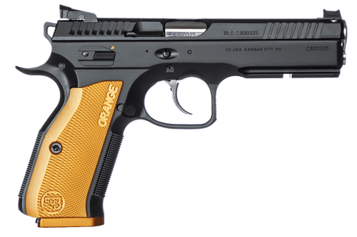 CZ Shadow 2 SA Pistol - Black| 9mm | 4.89" Barrel | 17rd | Orange Grip