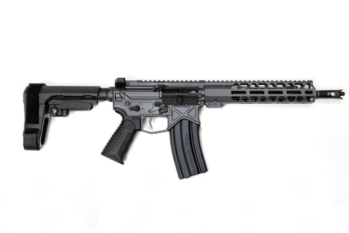 Battle Arms Development Billet AUTHORITY Elite AR Pistol - Combat Grey | .223 WYLDE | 10.5" Barrel | 9.5" M-LOK Free-Float Rail | Ambi Charging Handle & Ambi Safety | Nickel Teflon Trigger | SBA3 Arm Brace