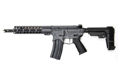 Battle Arms Development Billet AUTHORITY Elite AR Pistol - Combat Grey | .223 WYLDE | 10.5" Barrel | 9.5" M-LOK Free-Float Rail | Ambi Charging Handle & Ambi Safety | Nickel Teflon Trigger | SBA3 Arm Brace