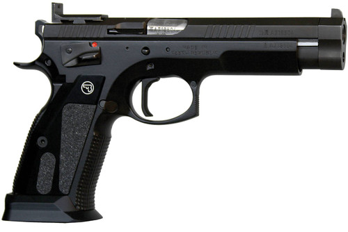 CZ 75 Czechmate Pistol - Black | 9mm | 5.23" Barrel | 20rd | Fixed Sights | Black Grips