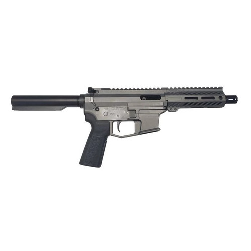 Angstadt Arms UDP-9 Billet Aluminum AR Pistol - Tactical Grey | 9mm | 6" Barrel | 5.5" M-LOK Rail | Accepts Glock Mags