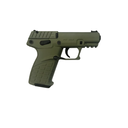 Kel-Tec P17 Pistol - OD Green | .22 LR | 3.8"  Threaded Barrel | 10rd | Fiber Optic Front Sight