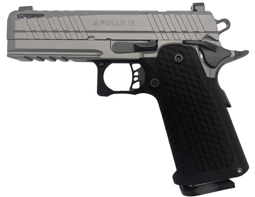 LFA Apollo 11 Compact Pistol - 9mm | Grey |Aluminum Grip | 4.1" | 1x17rd Mag