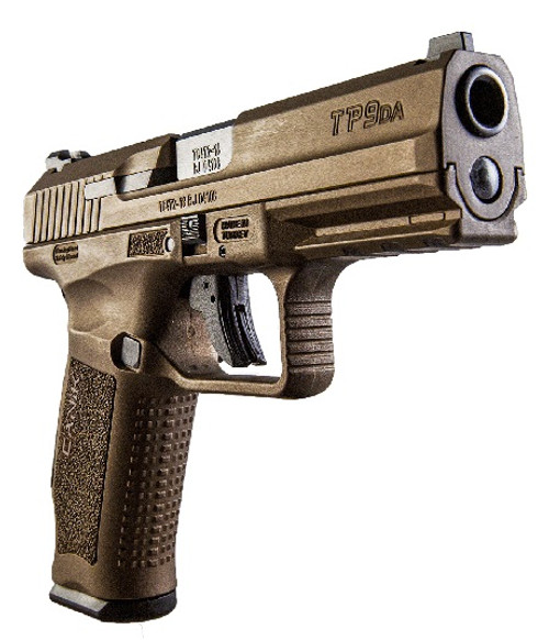 CANIK TP9DA Pistol - Burnt Bronze | 9mm | 4.07"  Barrel | 2 - 18rd Mag | Full Accessory Kit