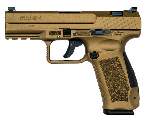 CANIK TP9DA Pistol - Burnt Bronze | 9mm | 4.07"  Barrel | 2 - 18rd Mag | Full Accessory Kit