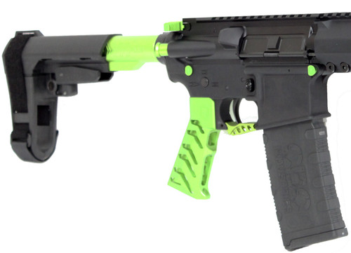 CBC PS2 ALIEN Forged Aluminum AR Pistol - Green | .223 Wylde | 7.5" barrel | UPGRADED 7" M-LOK Rail | SBA3 Brace