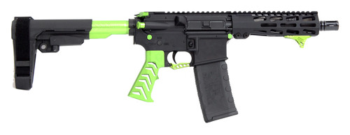 CBC PS2 ALIEN Forged Aluminum AR Pistol - Green | .223 Wylde | 7.5" barrel | UPGRADED 7" M-LOK Rail | SBA3 Brace