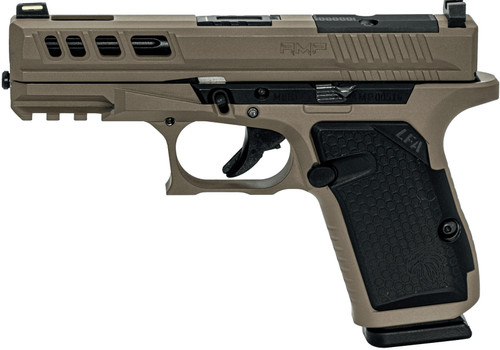 Live Free Armory AMP Compact Pistol - FDE | 9mm | 3.9" Fluted Barrel (Ported) | 15rd | Optic Cut