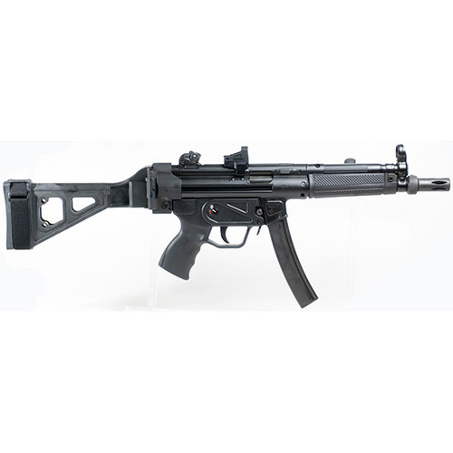 Century Arms AP5 Pistol - Black | 9mm | 8.9" Barrel | 2 x 30rd Mags | Folding SB Tactical Brace | Shield SMS2 Optic