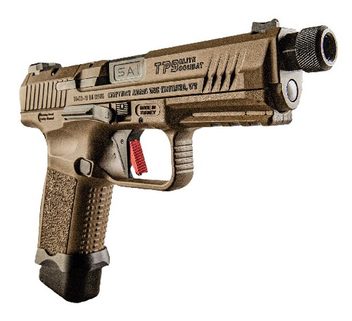 CANIK TP9 Elite Combat Pistol - FDE | 9mm | 4.73"  Threaded Barrel - Fluted | 15rd/18rd Mag | Full Accessory Kit