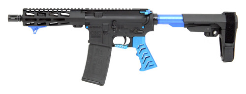 CBC PS2 ALIEN Forged Aluminum AR Pistol - Blue | .223 Wylde | 7.5" barrel | UPGRADED 7" M-LOK Rail | SBA3 Brace