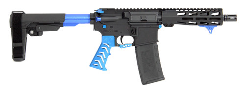 CBC PS2 ALIEN Forged Aluminum AR Pistol - Blue | .223 Wylde | 7.5" barrel | UPGRADED 7" M-LOK Rail | SBA3 Brace
