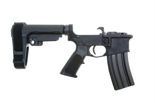 Franklin Armory BFSIII Equipped SE-SSP Complete AR15 Pistol Lower Receiver - Black | Installed BSFIII Trigger | SBA3 Brace