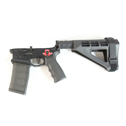 Franklin Armory BFSIII Equipped SALUS Complete AR15 Pistol Lower Receiver - Black | Installed BSFIII Trigger | SBM4 Brace