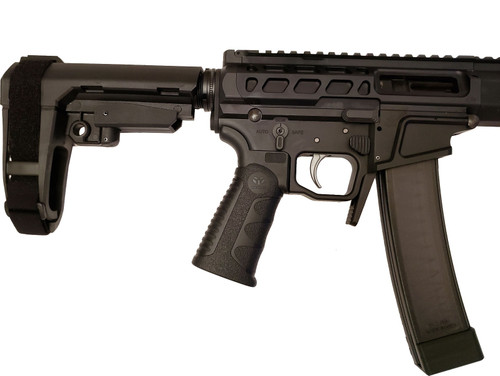 Wraithworks WARSCORP9 Side-charging AR Pistol - Black | 9mm | 8.5" Barrel | 7" M-LOK Rail | SBA3 Brace | Accepts Scorpion Mags