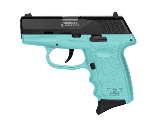 SCCY CPX-3 Sub-Compact Pistol - Black / SCCY Blue | .380 Auto | 3" Barrel | 10rd | No External Safety