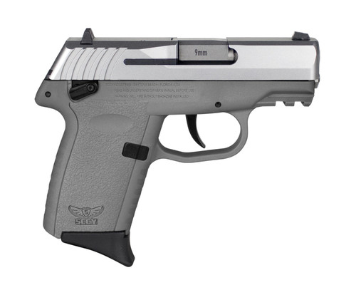 SCCY CPX-1 Gen 3 Sub-Compact Pistol - Stainless / Gray | 9mm | 3.1" Barrel | 10rd | Ambidextrous Safety