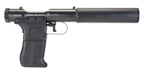 B&T Firearms 410111 Station Six  9mm Luger 9+1 3.50" Barrel/5.10" Suppressor, Black Hard Coat Anodized, Black Pre-Scored Grips