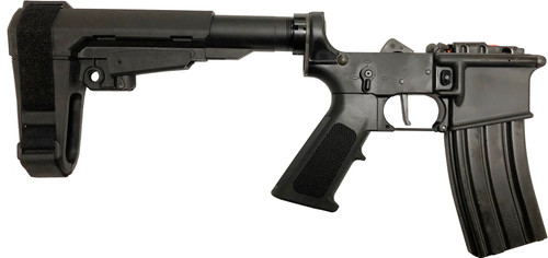 Franklin Armory BFSIII Equipped SE-SSP Complete AR15 Pistol Lower Receiver - Black | Installed AR-S1 Binary Trigger | SBA3 Brace