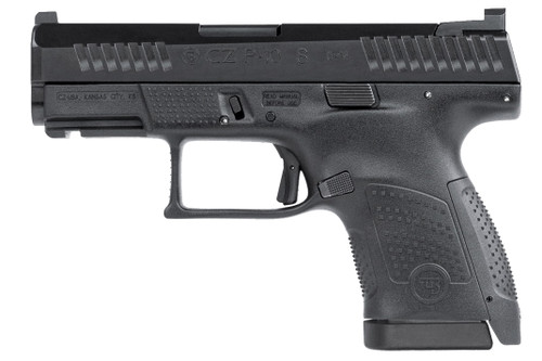 CZ P-10 S Pistol - Black | 9mm | 3.5" Barrel | 12rd | Front Tritium Night Sight | USA-made