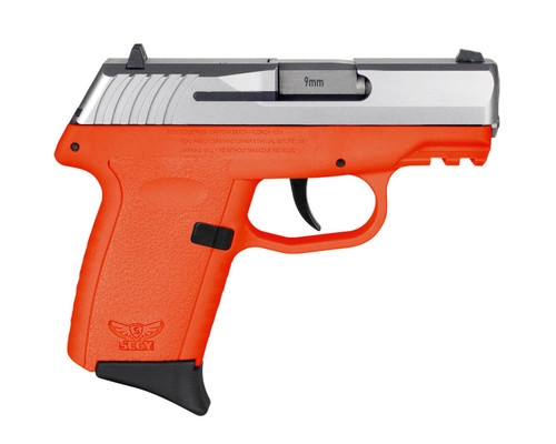 SCCY CPX-2 Gen 3 Sub-Compact Pistol - Stainless / Orange | 9mm | 3.1" Barrel | 10rd | No External Safety
