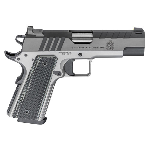 Springfield Armory 1911 Emissary Handgun 9mm Luger 9rd Magazines (2) 4.25" Barrel Two Tone