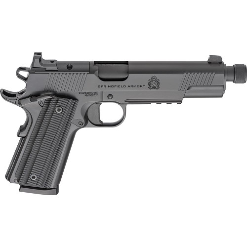 Springfield Armory 1911 Operator AOS Handgun .45 Auto 8rd Magazine(2) 5.75" Threaded Barrel Black Cerakote
