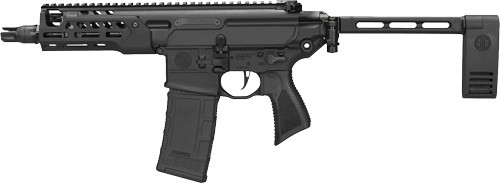 Sig Sauer PMCX300B6BLTPCB MCX Rattler LT 300 Blackout 30+1 6.75" Black Manganese Phosphate Threaded Barrel, Black Anodized Aluminum Receiver, Picatinny Rail Folding Pivoting Contour Brace, Black Polymer Grip Ambidextrous