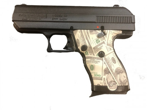 C-9 Money 9mm 3.5" $100 Bill pattern 8