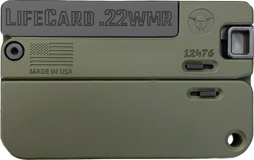 SINGLE SHOT OLIVE DRAB GREENTRAILBLAZER LIFECARD 22WMR 