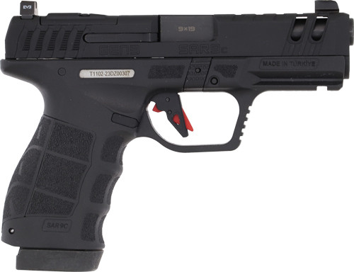 4" 2-10RD BLACKSAR USA SAR9C 9MM COMPACT GEN3 