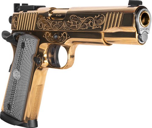 ENGRAVED 45ACP ADJ. SGT GOLDGIRSAN MC1911 MATCH GOV'T 