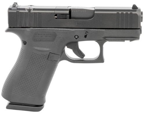 Glock PX4350201FRMOS G43X MOS Sub-Compact 9mm Luger 10+1 3.41" Black GMB Barrel, Black nDLC MOS Cut/Serrated Steel Slide, Black Polymer Frame w/Picatinny Rail Black Textured Polymer Grip, Ambidextrous