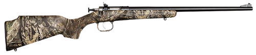 Crickett KSA2284 Youth  22 WMR 1rd 16.12" Blued Barrel/Receiver, Fixed Front/Adjustable Rear Peep Sights, Mossy Oak Break-Up Synthetic Stock w/11.5" LOP, Rebounding Firing Pin Safety
