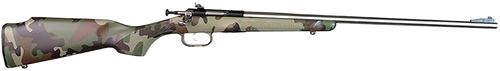 Crickett KSA2171 My First Rifle Gen2 22 S/L/LR Single Shot 16.10" Stainless Steel Barrel & Receiver, M81 Woodland Camo Synthetic Fixed Stock, EZ Loader