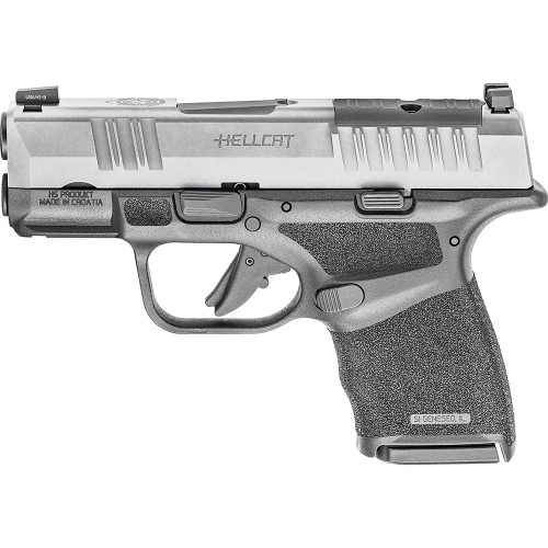 Springfield Hellcat OSP Low Capacity Handgun 9mm Luger 10rd Magazines 3'' Barrel Stainless Slide/Black Frame