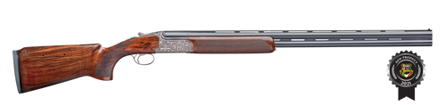 Rizzini USA 670112 Venus Ladies Sporter Compact 12 Gauge Break Open 2.75" 2rd 30" Gloss Blued Vent Rib Barrel, Coin Anodized Silver Engraved Steel Receiver, Fixed w/Pistol Grip Turkish Walnut  Stock