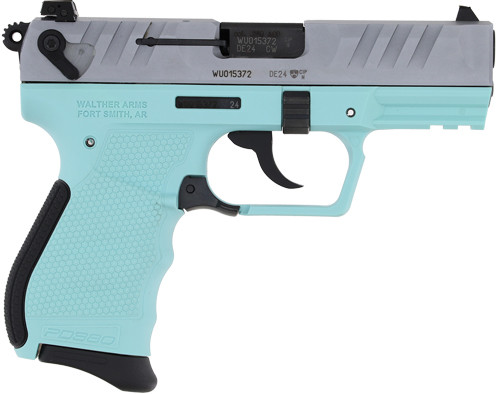 9RD SILVER ANGEL BLUE FRAMEWALTHER PD380 380ACP 3.7" FS 