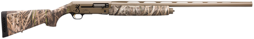 Browning 011428205 Silver Field 12 Gauge 3.5" 4+1 26" Barrel, Flat Dark Earth Cerakote Metal Finish, Mossy Oak Shadow Grass Habitat Synthetic Stock