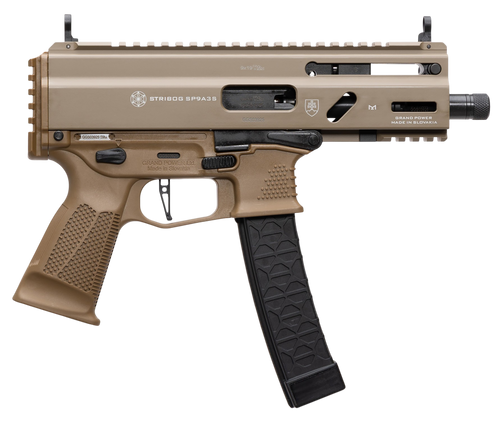 Grand Power 197892004787 Stribog SP9A35S 9mm Luger 30+1 8" Flat Dark Earth