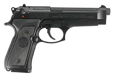 Beretta USA JS92F300 92FS *CA Compliant Full Size Frame 9mm Luger 10+1 4.90" Black Bruniton Barrel, Serrated Steel Slide, Black Bruniton Aluminum Frame w/Beavertail, Ambidextrous, USA Made