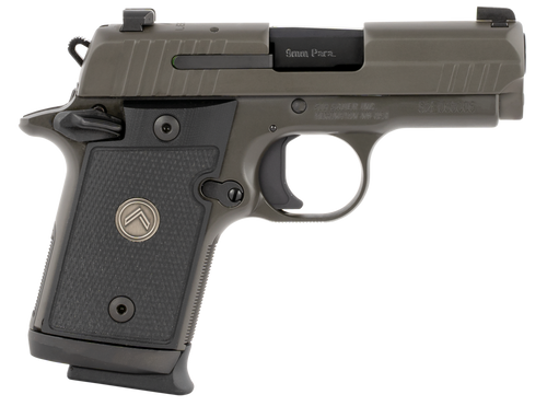 Sig Sauer 938M9LEGION P938 Micro-Compact Legion 9mm Luger 3" 10+1 Legion Gray Cerakote Elite Legion Gray Cerakote Stainless Steel Black G10 Grip X-Ray3 Night Sight