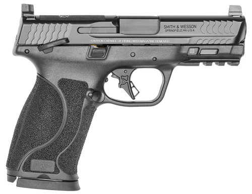 Smith & Wesson 13390 M&P M2.0  Full Size 10mm Auto 15+1, 4" Black Armornite Stainless Steel Barrel & Optic Cut/Serrated Slide, Matte Black Polymer Frame w/Picatinny Rail