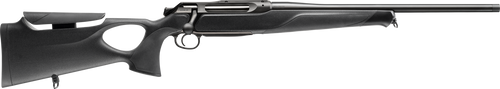 Sauer 80117645 505 Synchro XT Full Size 222 Rem 3+1 20" Titanium Gray Threaded Barrel, Saddle Mount Steel Receiver, Black Thumbhole w/Adj Comb Synthetic Stock