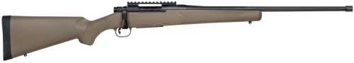 Mossberg 28253 Patriot Predator Full Size 22-250 Rem 5+1 22" Matte Blued Fluted Threaded Barrel, Matte Blued Stainless Steel Receiver w/Picatinny Rail, Flat Dark Earth Fixed Synthetic Stock