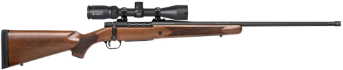 Mossberg 28238 Patriot w/Optic Full Size 450 Bushmaster 4+1 20" Matte Blued Threaded Barrel, Matte Blued Drilled & Tapped Receiver, Walnut Fixed Stock, Vortex Crossfire II 3-9x40mm Scope, Right Hand
