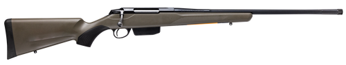 Tikka JRTXGSL33122MT T3x Superlite 300 Win Mag 3+1 22.40" Blued Fluted Threaded Barrel, Blued Drilled & Tapped Steel Receiver, Fixed Green Synthetic Stock