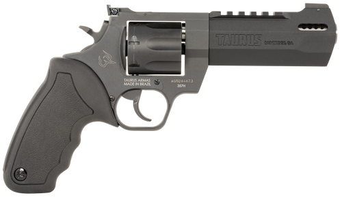 Taurus 2357051RH Raging Hunter  357 Mag 7rd 5.12" Matte Black Oxide Steel Black Rubber with Integrated Red Cushion Insert Grip